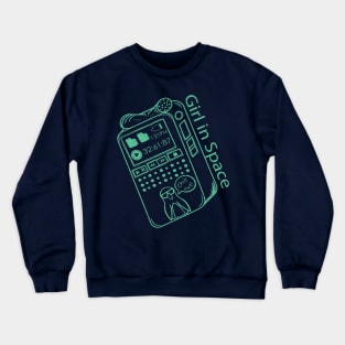 Girl in Space Recorder Crewneck Sweatshirt